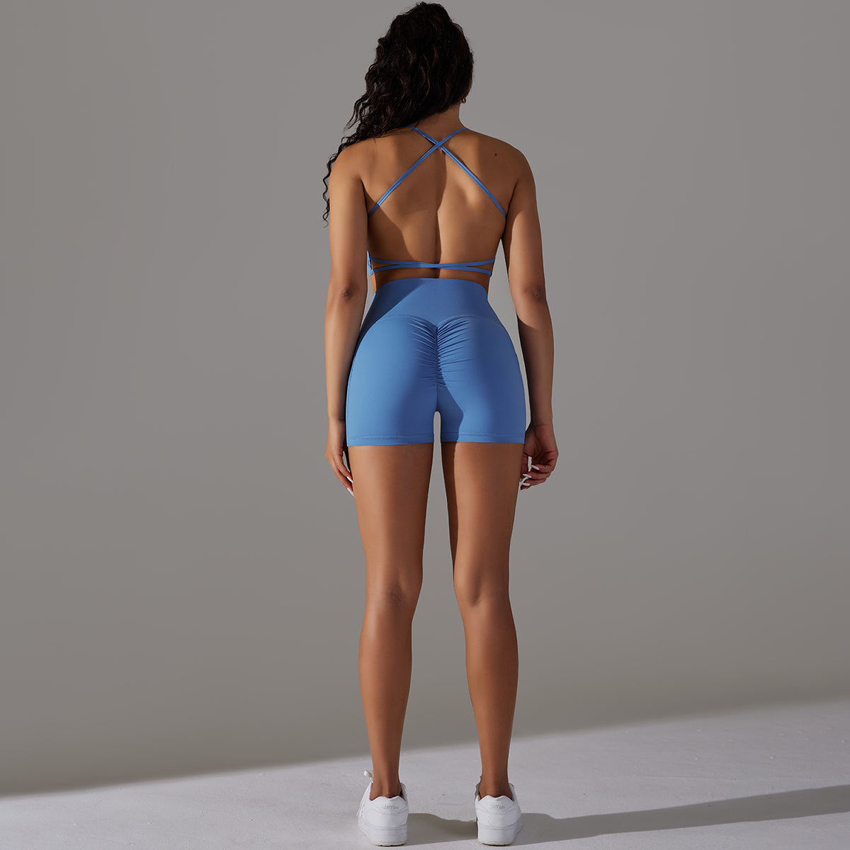 Mila | Short Set Blå