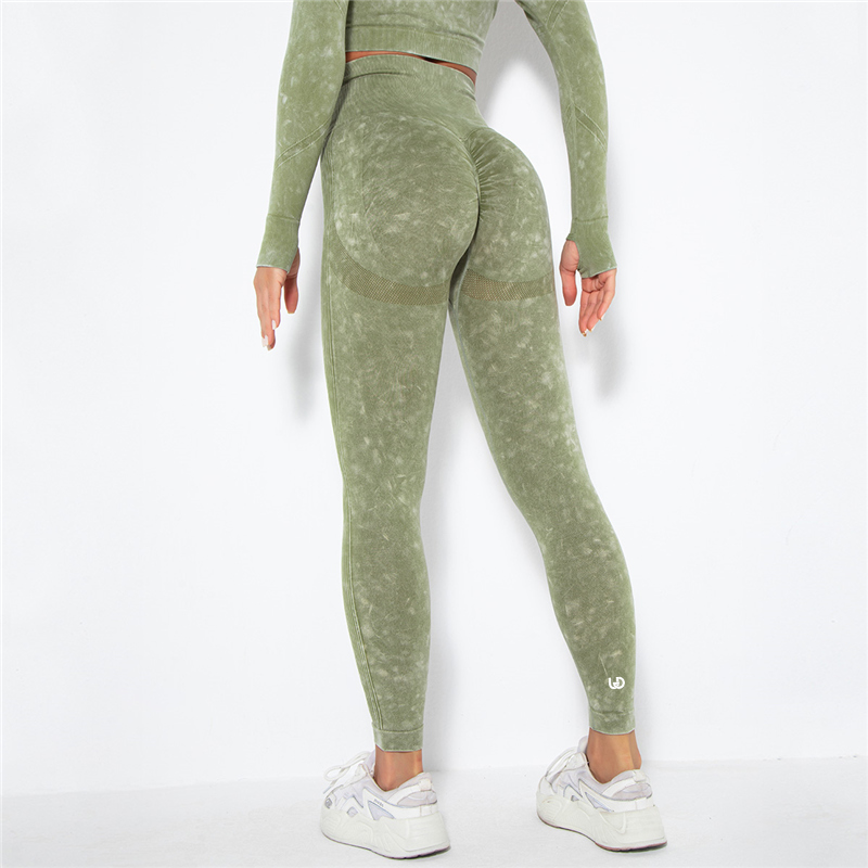 Kim | Sömlösa Legging Armégrön