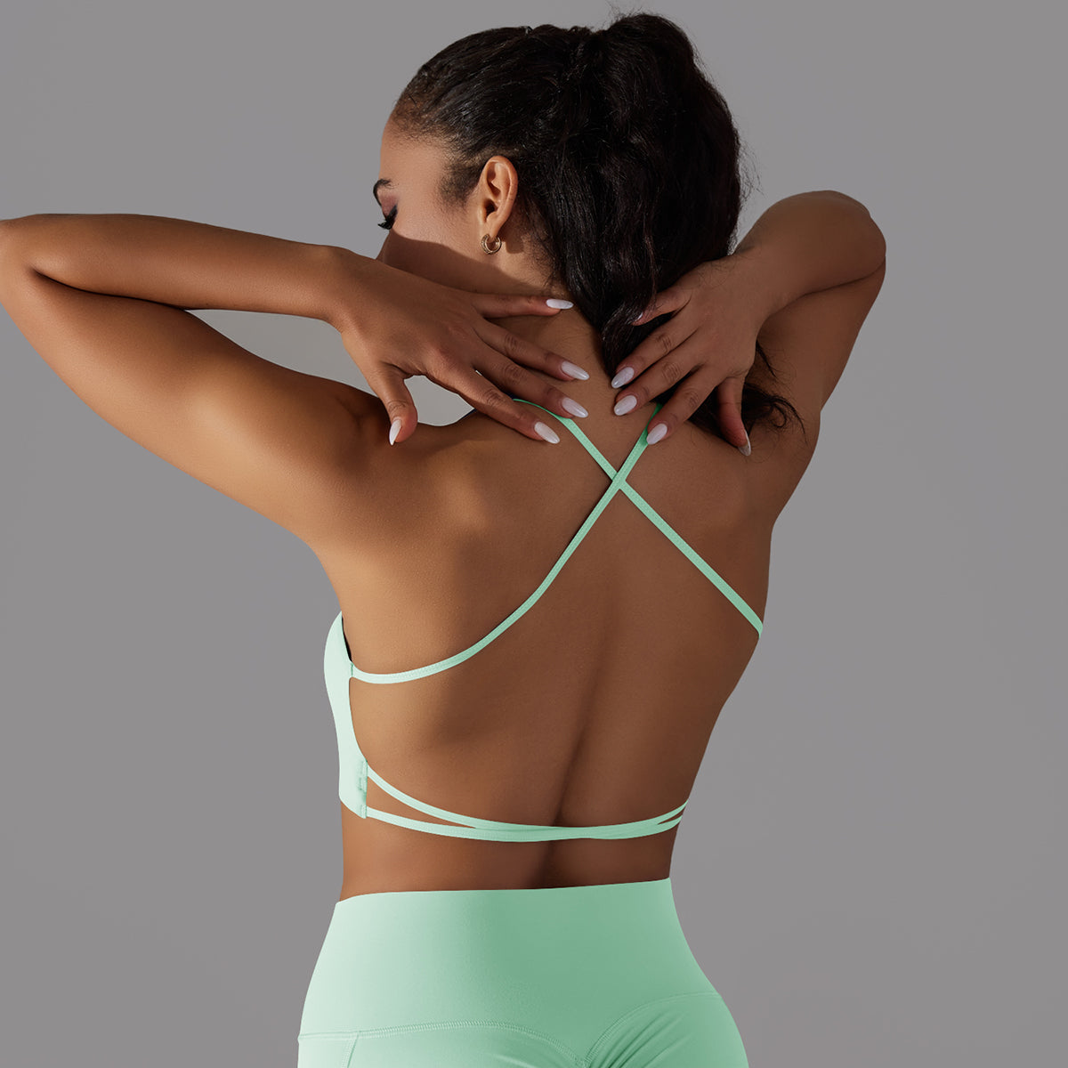 Mila | Strap Sportbehå Grön