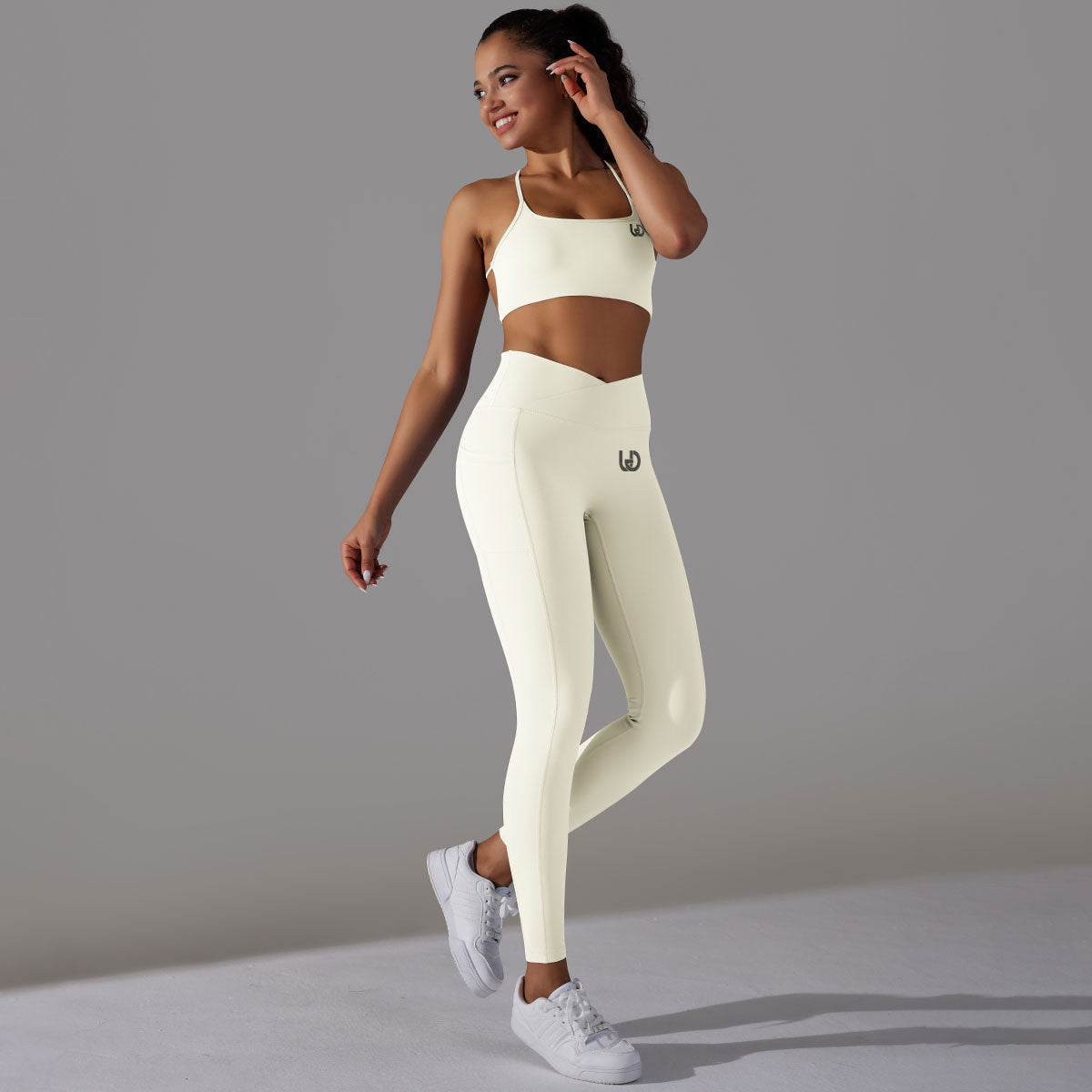 Mila | Legging-Top Set Vit