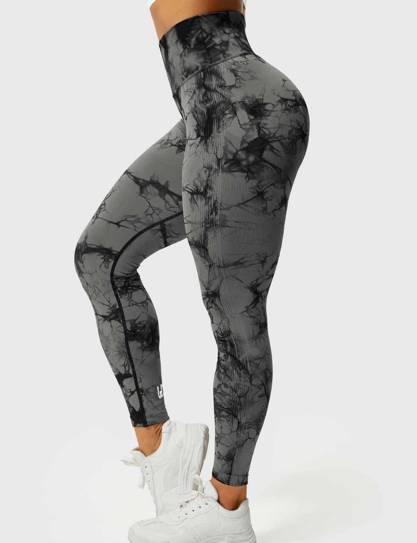 Aimy | Tie Dye Legging Mörkgrå