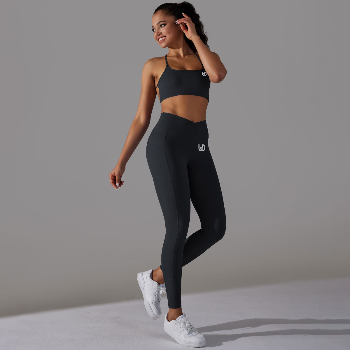 Mila | Legging-Top Set Svart