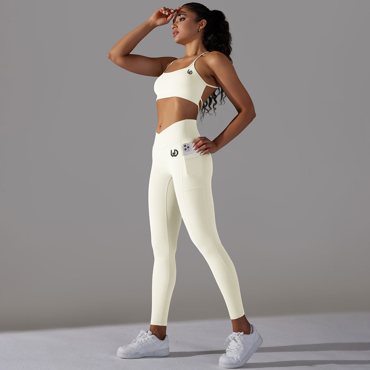 Mila | Legging-Top Set Vit