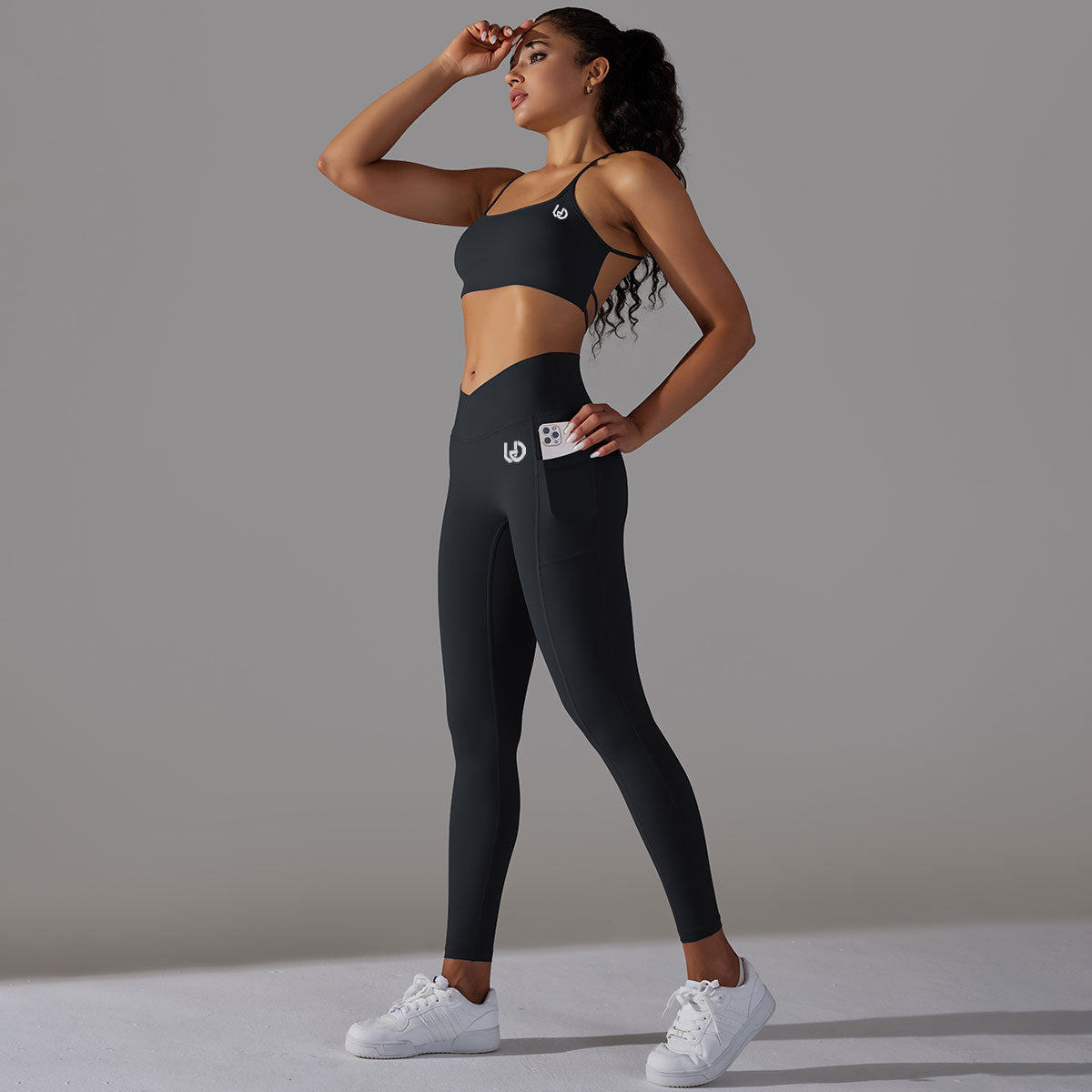 Mila | Legging-Top Set Svart