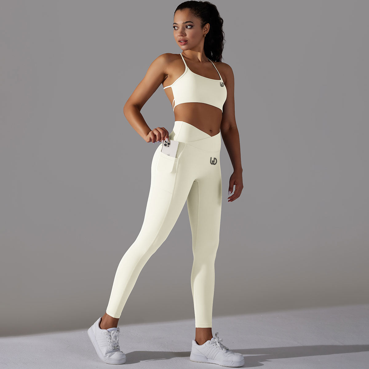 Mila | Legging-Top Set Vit