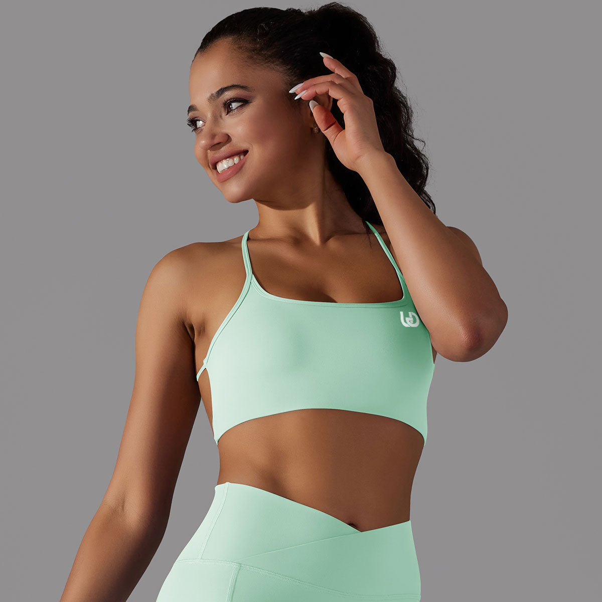 Mila | Strap Sportbehå Grön