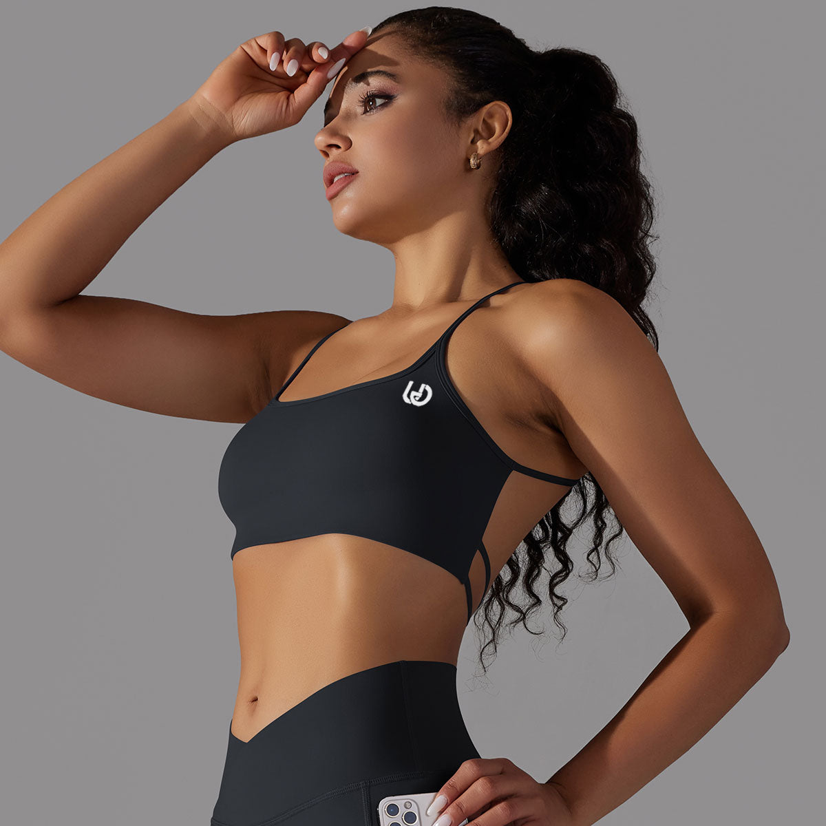 Mila | Strap Sportbehå Svart