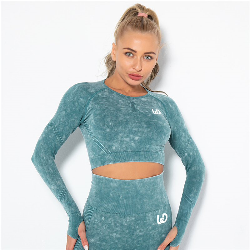 Kim | Långe Mouwen Top Groen - Ultimate Gainz