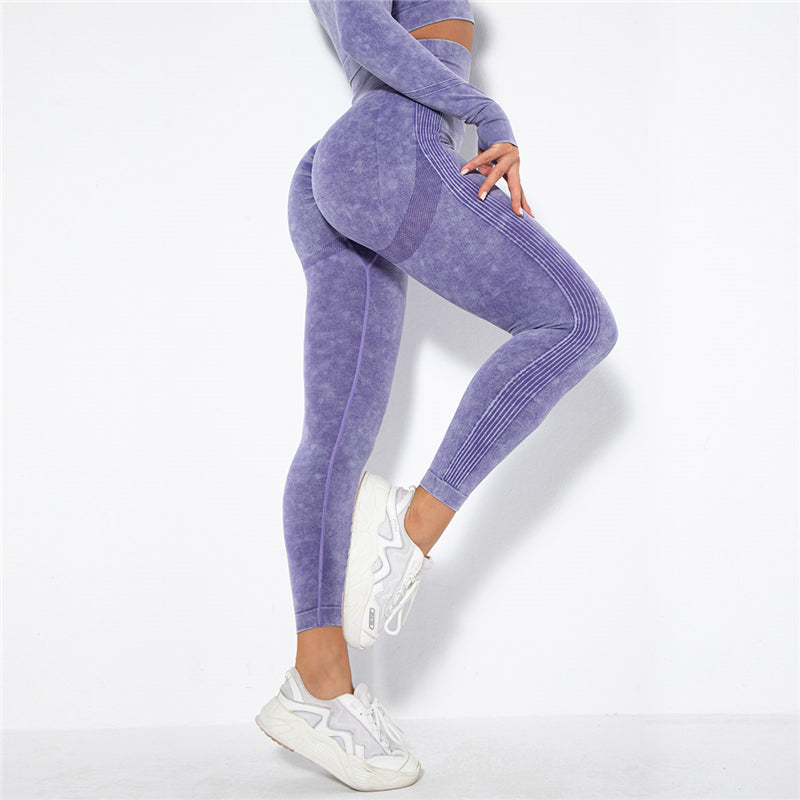 Kim | Naadloze Leggings Paars - Ultimate Gainz