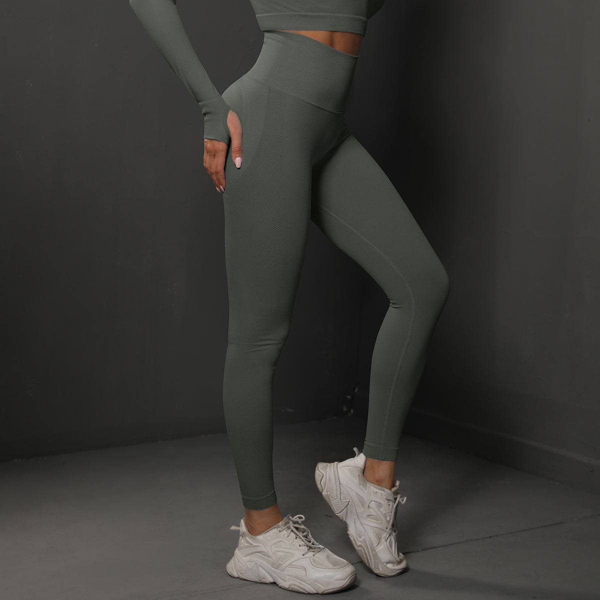 Leonie | Legging Mörkgrå