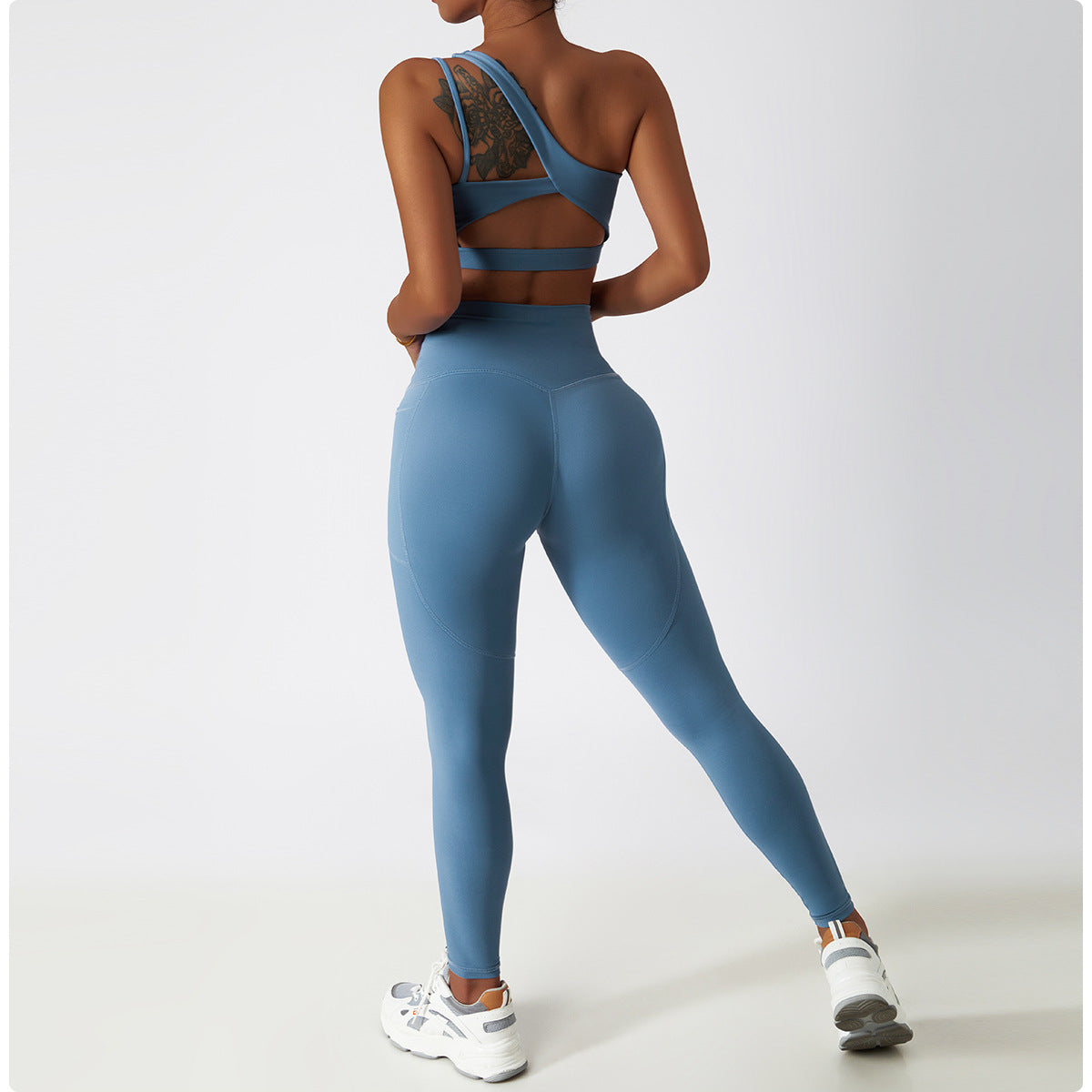 Palmer | Leggings Met Zakken LjusBlå - Ultimate Gainz