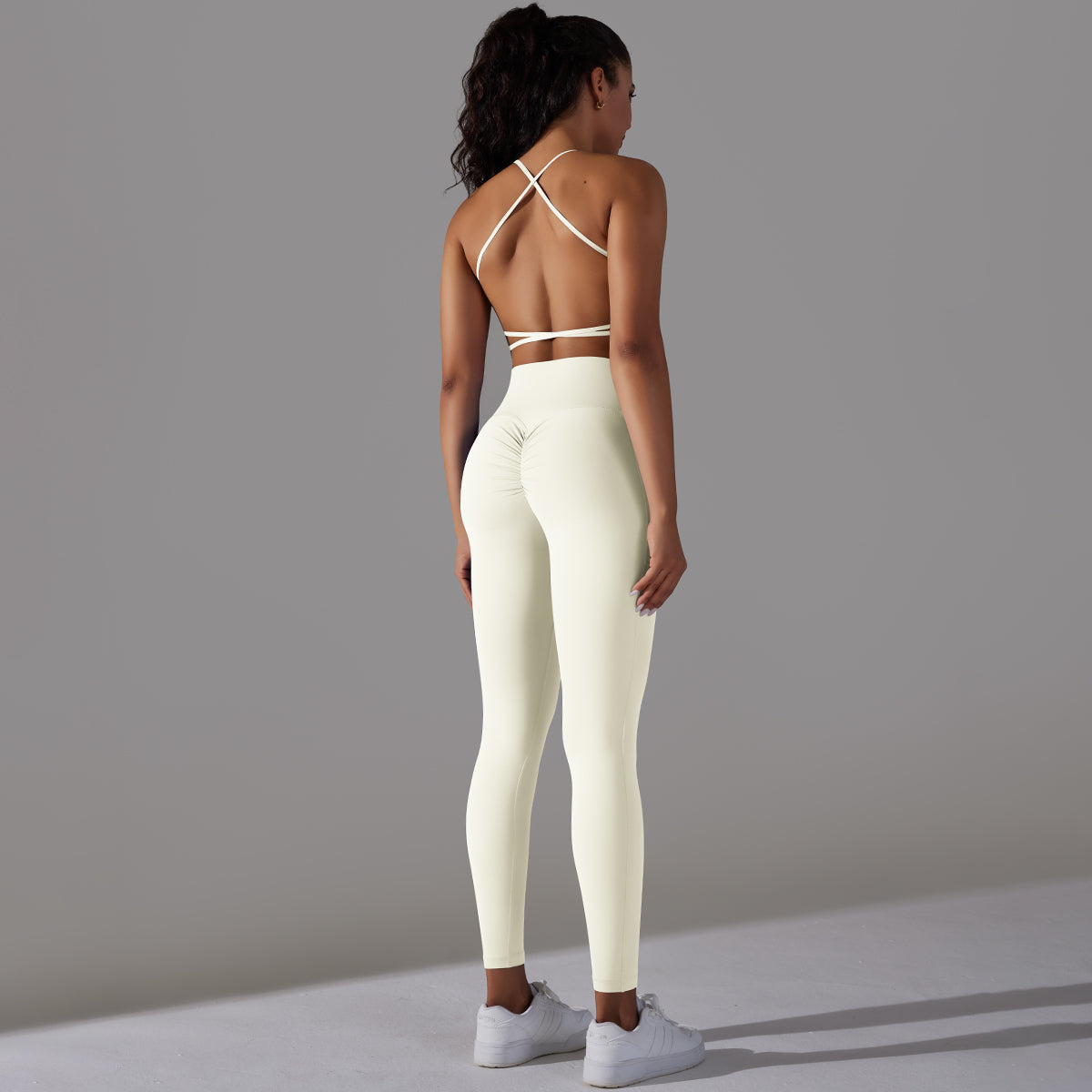 Mila | Legging-Top Set Vit
