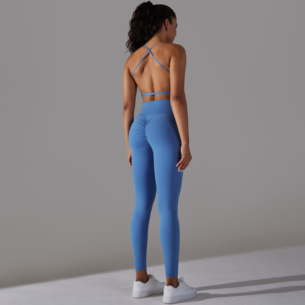 Mila | Legging-Top Set Blå