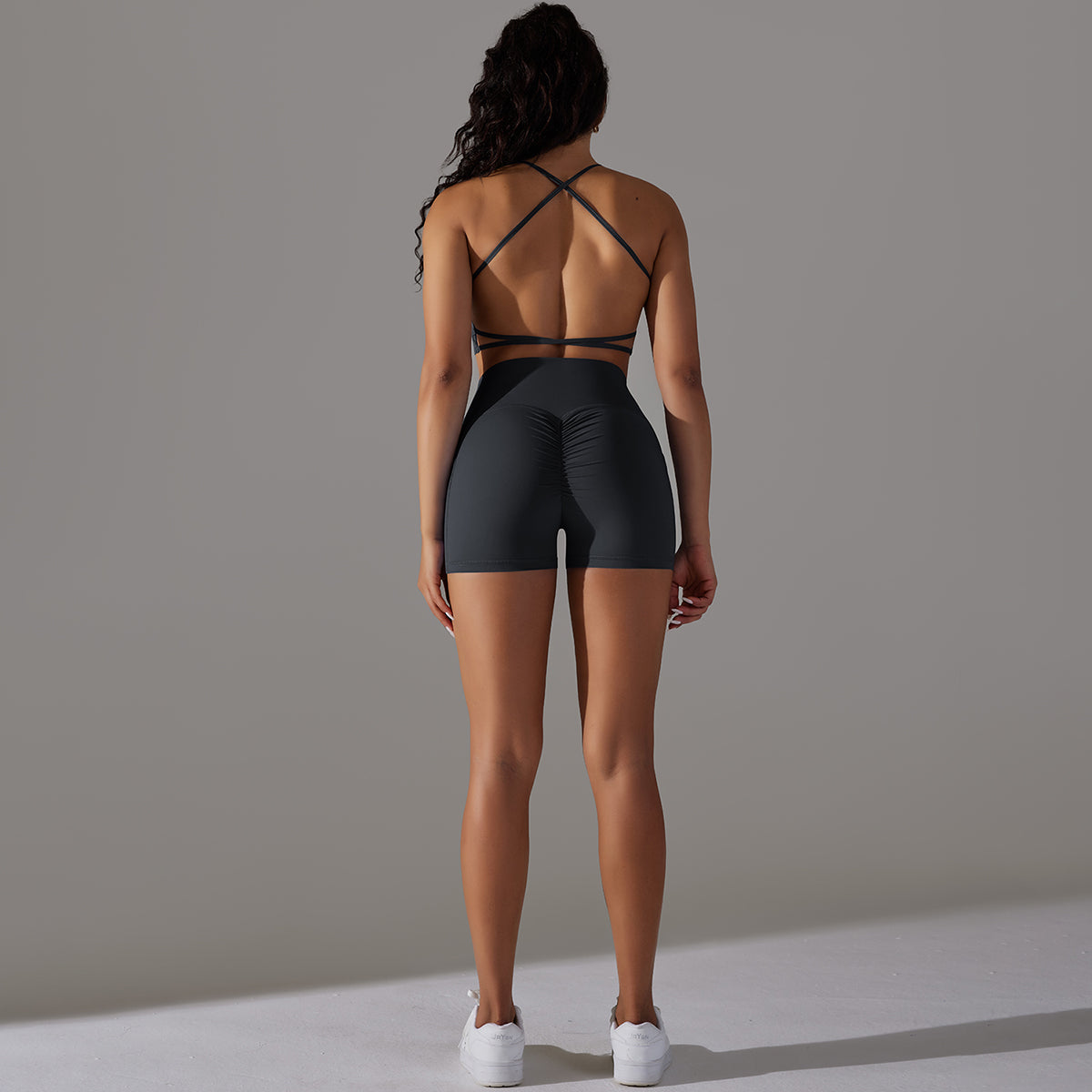 Mila | shorts Set Svart - Ultimate Gainz